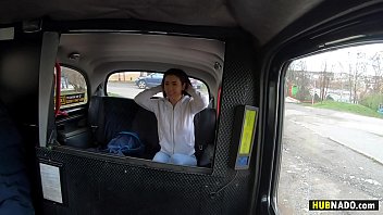 Splendid Asian tourist Alina Crystall fucks in the taxi cab