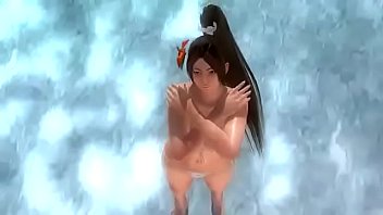 d. or Alive Xtreme 3 Mai Shiranui taking a hot shower