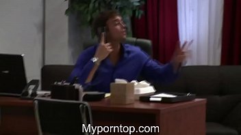 She gets fucked by her office colleague who dumps her tits