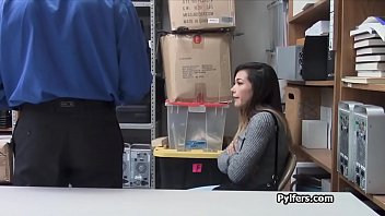 Asian teen busted and fucked for stealing merchandise