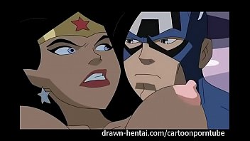 Busty black cartoon wonder women getting doggy fucked hard in doggystyle