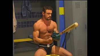 Horny coach fucked in the ass by a young stud in the locker room