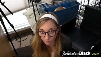 Slutty teen can't stop moaning out loud while being fucked hard by a BBC stud.
