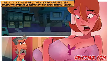 Pajama party with the hot neighbors, and swipe wives! Hentai porn comics