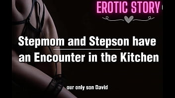 Kitchen Sex between Step Mother and her Step Son