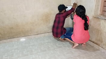 Nepali Bhabhi Best Ever Fucking With Young Plumber In Bathroom! XXX Plumber Sex in Hindi voice