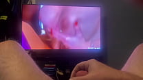 Jacking off my big cock to porn inside of my bedroom video 111