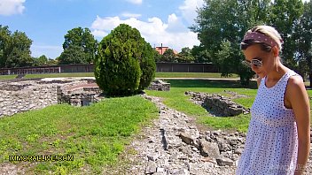 BUSTY BLONDE STEP MOM GOES to the ROMAN RUINS with HER SON LEARNS SOMETHING NEW!