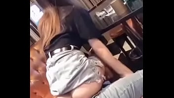 sexy teen rides boyfriend while parents out of town