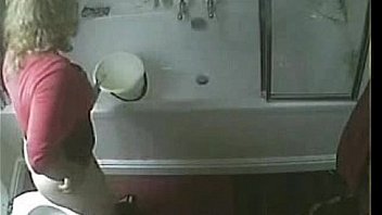 Now I know what my mom usually do on toilet. Hidden cam