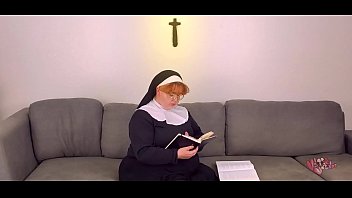 redhead nun fucks crucifix after bible study