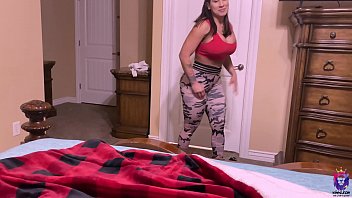 Thick ass step sister came back from the gym and before take a shower gets fuck by step brother