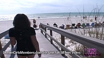 Latina Freak Gets Naked & Masturbates At The Beach