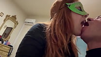 Red Head Tongue Kissing And Sucking ( short version.Complete On Premium ) )